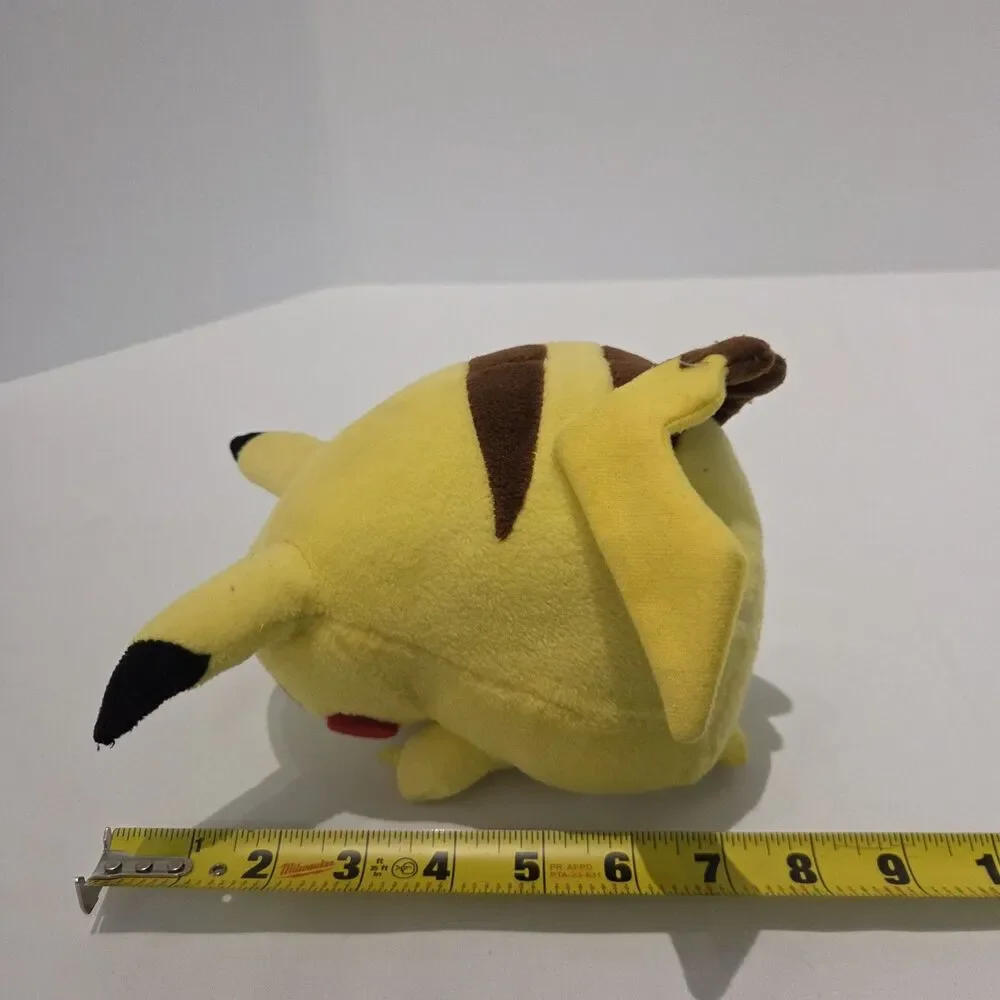 Vintage Pokemon Fat Pikachu Plush Wide Toy Stuffed